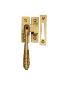 Heritage Brass Satin Brass Mortice & Hook Plate Reeded Casement Fastener
