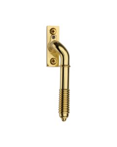 Heritage Brass Polished Brass Lockable Reeded Espagnolette Right Handed