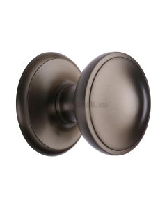 Heritage Brass Matt Bronze Round Centre Door Knob - 78mm