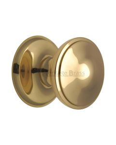 Heritage Brass Polished Brass Round Centre Door Knob - 78mm