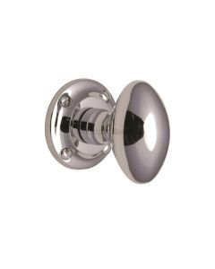 Heritage Brass Polished Chrome Suffolk Mortice Door Knob on Rose