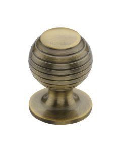 Heritage Brass Antique Brass Beehive Cabinet Knob 32mm