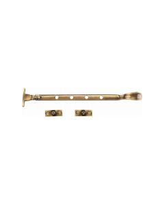 Heritage Brass Antique Brass Casement Spoon Pattern Window Stay  - 254mm