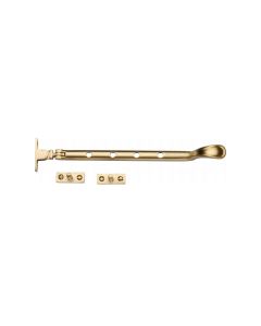 Heritage Brass Satin Brass Casement Spoon Pattern Window Stay  - 254mm