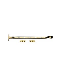 Heritage Brass Polished Brass Casement Spoon Pattern Window Stay  - 305mm