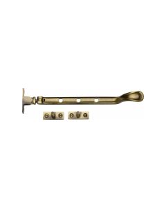 Heritage Brass Antique Brass Casement Spoon Pattern Window Stay  - 203mm