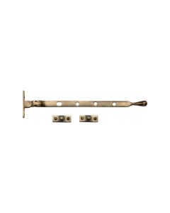 Heritage Brass Antique Brass Casement Ball Design Window Stay - 254mm