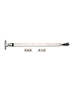 Heritage Brass Polished Nickel Finish Casement Ball Design Window Stay - 305mm
