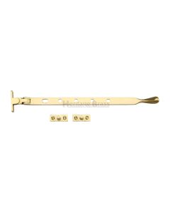 Heritage Brass Satin Brass Casement Ball Design Window Stay - 305mm