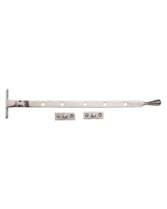 Heritage Brass Satin Nickel Casement Ball Design Window Stay - 305mm