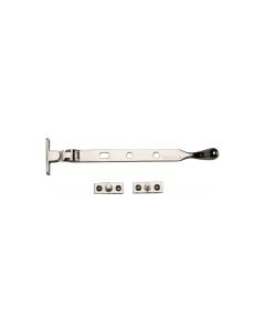 Heritage Brass Polished Nickel Finish Casement Ball Design Window Stay - 203mm