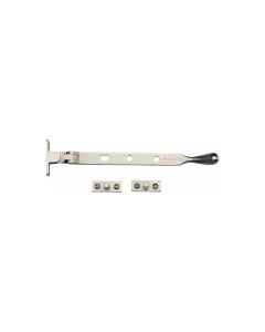 Heritage Brass Satin Nickel Casement Ball Design Window Stay - 203mm