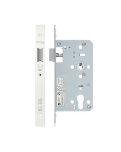 Powder Coat White Mortice DIN Latch | VDL0060-L-PCW