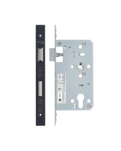 Powder Coat Black DIN Euro Profile Cylinder Sashlock | VDL7260-PCB