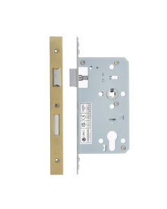 PVD Satin Brass DIN Euro Profile Cylinder Sashlock | VDL7260-PVDSB