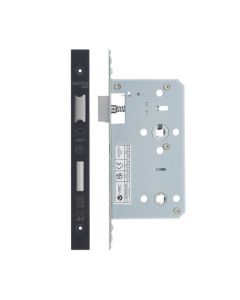 Powder Coat Black DIN Bathroom Lock | VDL7860-PCB