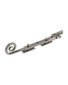 Frelan 203x15x6mm Curly tail casement stay Patina pewter finish