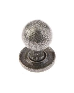 Frelan 27x39mm Round cabinet knob Patina pewter finish