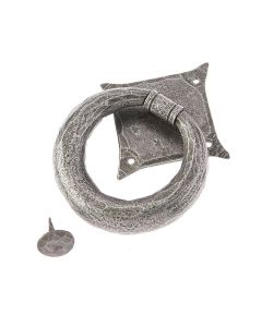 Frelan 165x114mm Ring door knocker Patina pewter finish