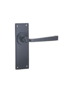 Frelan Valley Forge Lever Latch Set Black Finish