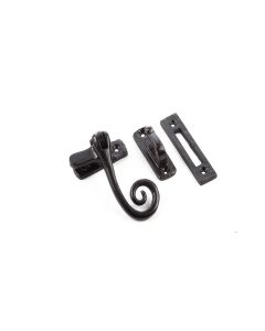 Frelan 90x55mm Curly tail casement fastener Black finish