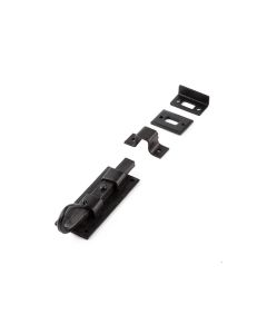 Frelan 102mm Shepherds crook straight bolt Black finish
