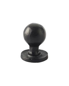 Frelan 27x39mm Round cabinet knob Black finish