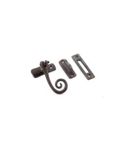 90x55mm Frelan Curly tail casement fastener Black finish