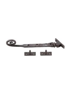 203x15x6mm Frelan Curly tail casement stay Black finish