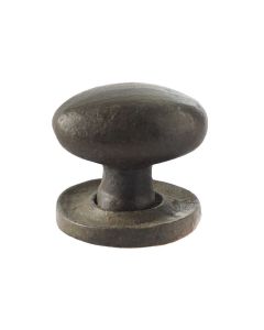 Frelan 27x36mm Oval cabinet knob  rose 31x15mm Besswax finish