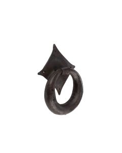 165x114mm Frelan Ring door knocker Black finish