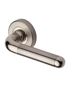 Mercury Split Finish Vienna Door Handle on Round Rose