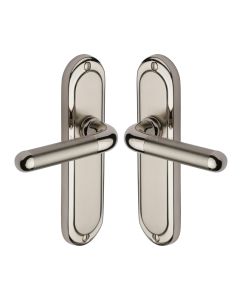 Heritage Brass Mercury Split Finish Vienna Door Handle on Plate - Lever Latch