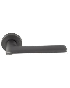 Set Manital Anthracite Vortex Lever Furniture on round rose | VX5ANT