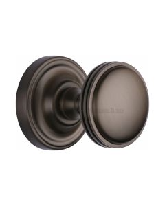 Heritage Brass Matt Bronze Whitehall Door Knob on Rose