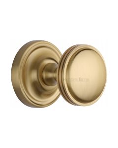 Heritage Brass Satin Brass Whitehall Door Knob on Rose