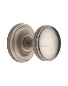 Heritage Brass Satin Nickel Whitehall Door Knob on Rose