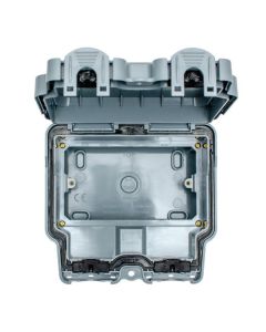 Eurolite Euroseal IP66 Weatherproof 2 Gang Enclosure | WP8623