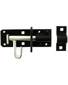 Only 100mm Black Japanned 'Brenton' Medium Padlock Bolt