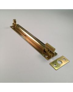 100x25mm Polished Brass Necked Barrel Bolt 11240