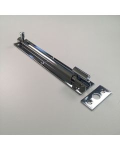 100x25mm Polished Chrome Necked Barrel Bolt