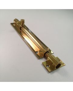 100x32mm Polished Brass Straight Barrel Bolt