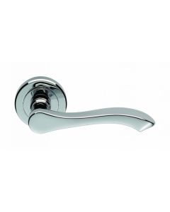 Set Polished Chrome Serozzetta Style Lever on round rose | SZM130CP