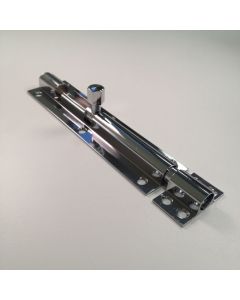 250x38mm Polished Chrome Straight Barrel Bolt