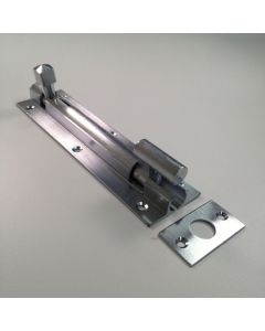 250x38mm Satin Chrome Necked Barrel Bolt