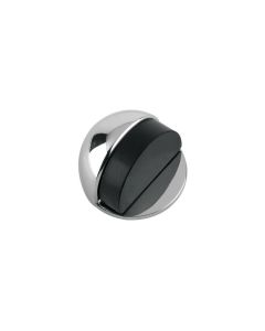 Polished Chrome 48mm dia. Oval Floor Mounted Door Stop Concealed Fix | ZAB06CP