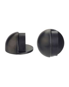 Graphite 45mm dia. Concealed Fix Oval Floor Mounted Door Stop | ZAS06PVDGH