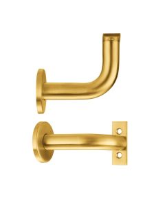 82mm PVD Satin Brass Heavy Duty Handrail Bracket | ZAS45-PVDSB