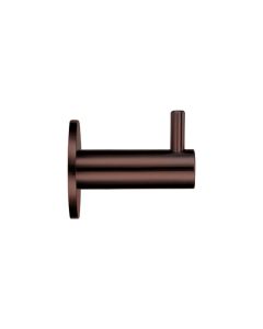 Etna Bronze Single Robe Hook on rose | ZAS75ETB