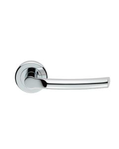 Set Carlisle PolishedChrome Serozzetta Nelson Lever on round rose | ZIN3111PC